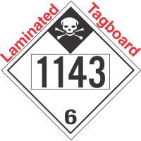 Inhalation Hazard Class 6.1 UN1143 Tagboard DOT Placard