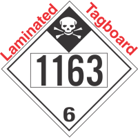 Inhalation Hazard Class 6.1 UN1163 Tagboard DOT Placard