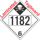 Inhalation Hazard Class 6.1 UN1182 Tagboard DOT Placard