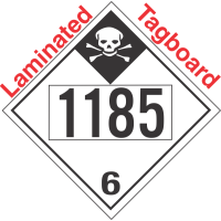 Inhalation Hazard Class 6.1 UN1185 Tagboard DOT Placard