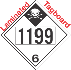 Inhalation Hazard Class 6.1 UN1199 Tagboard DOT Placard