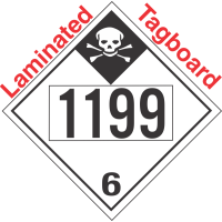 Inhalation Hazard Class 6.1 UN1199 Tagboard DOT Placard