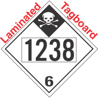 Inhalation Hazard Class 6.1 UN1238 Tagboard DOT Placard