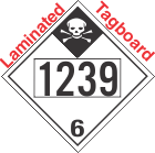 Inhalation Hazard Class 6.1 UN1239 Tagboard DOT Placard