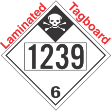 Inhalation Hazard Class 6.1 UN1239 Tagboard DOT Placard