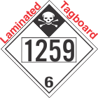 Inhalation Hazard Class 6.1 UN1259 Tagboard DOT Placard