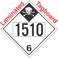 Inhalation Hazard Class 6.1 UN1510 Tagboard DOT Placard