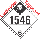 Inhalation Hazard Class 6.1 UN1546 Tagboard DOT Placard