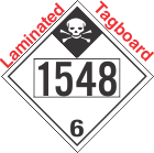 Inhalation Hazard Class 6.1 UN1548 Tagboard DOT Placard