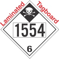 Inhalation Hazard Class 6.1 UN1554 Tagboard DOT Placard