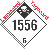 Inhalation Hazard Class 6.1 UN1556 Tagboard DOT Placard