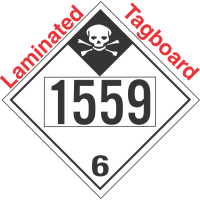 Inhalation Hazard Class 6.1 UN1559 Tagboard DOT Placard