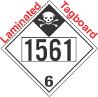 Inhalation Hazard Class 6.1 UN1561 Tagboard DOT Placard