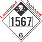 Inhalation Hazard Class 6.1 UN1567 Tagboard DOT Placard