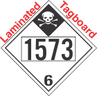 Inhalation Hazard Class 6.1 UN1573 Tagboard DOT Placard