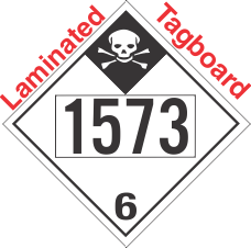Inhalation Hazard Class 6.1 UN1573 Tagboard DOT Placard
