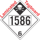 Inhalation Hazard Class 6.1 UN1586 Tagboard DOT Placard