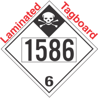 Inhalation Hazard Class 6.1 UN1586 Tagboard DOT Placard