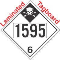 Inhalation Hazard Class 6.1 UN1595 Tagboard DOT Placard