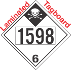Inhalation Hazard Class 6.1 UN1598 Tagboard DOT Placard