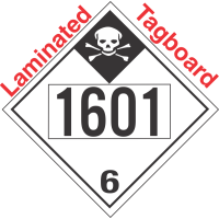 Inhalation Hazard Class 6.1 UN1601 Tagboard DOT Placard