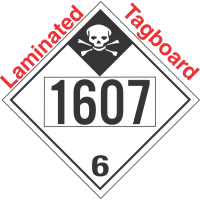 Inhalation Hazard Class 6.1 UN1607 Tagboard DOT Placard