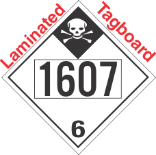 Inhalation Hazard Class 6.1 UN1607 Tagboard DOT Placard