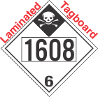 Inhalation Hazard Class 6.1 UN1608 Tagboard DOT Placard