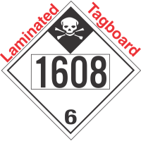 Inhalation Hazard Class 6.1 UN1608 Tagboard DOT Placard