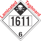Inhalation Hazard Class 6.1 UN1611 Tagboard DOT Placard