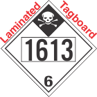 Inhalation Hazard Class 6.1 UN1613 Tagboard DOT Placard