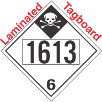 Inhalation Hazard Class 6.1 UN1613 Tagboard DOT Placard