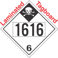 Inhalation Hazard Class 6.1 UN1616 Tagboard DOT Placard