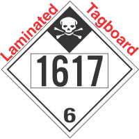 Inhalation Hazard Class 6.1 UN1617 Tagboard DOT Placard