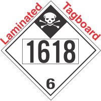 Inhalation Hazard Class 6.1 UN1618 Tagboard DOT Placard