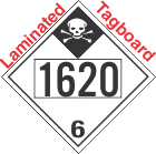 Inhalation Hazard Class 6.1 UN1620 Tagboard DOT Placard