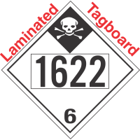 Inhalation Hazard Class 6.1 UN1622 Tagboard DOT Placard