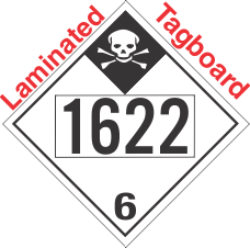 Inhalation Hazard Class 6.1 UN1622 Tagboard DOT Placard