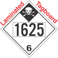 Inhalation Hazard Class 6.1 UN1625 Tagboard DOT Placard