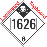 Inhalation Hazard Class 6.1 UN1626 Tagboard DOT Placard