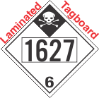 Inhalation Hazard Class 6.1 UN1627 Tagboard DOT Placard