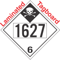 Inhalation Hazard Class 6.1 UN1627 Tagboard DOT Placard