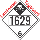 Inhalation Hazard Class 6.1 UN1629 Tagboard DOT Placard