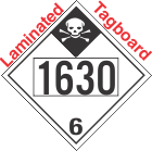 Inhalation Hazard Class 6.1 UN1630 Tagboard DOT Placard