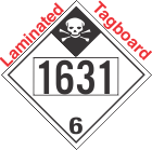 Inhalation Hazard Class 6.1 UN1631 Tagboard DOT Placard