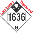 Inhalation Hazard Class 6.1 UN1636 Tagboard DOT Placard