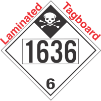 Inhalation Hazard Class 6.1 UN1636 Tagboard DOT Placard