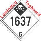 Inhalation Hazard Class 6.1 UN1637 Tagboard DOT Placard