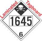 Inhalation Hazard Class 6.1 UN1645 Tagboard DOT Placard