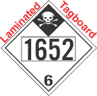 Inhalation Hazard Class 6.1 UN1652 Tagboard DOT Placard
